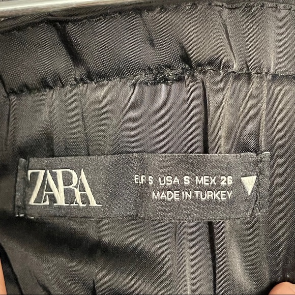 Zara Black Satin Cargo Joggers - Picture 5 of 5